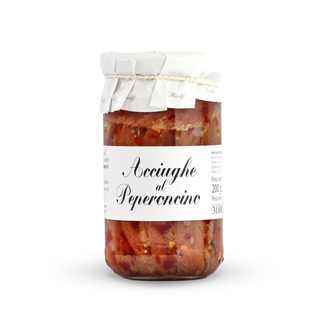 Acciughe filetti al peperoncino 200 g