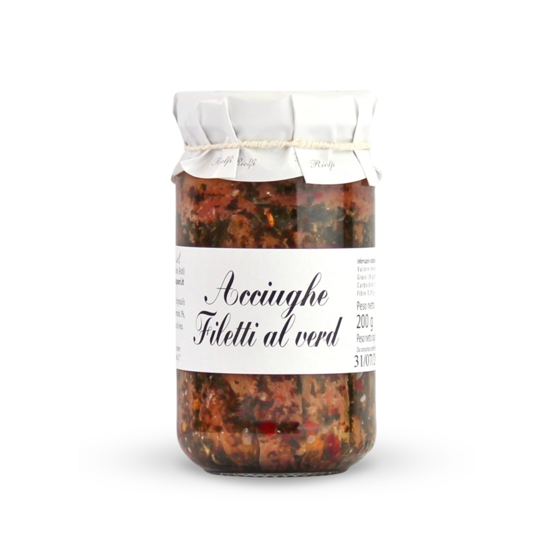 Acciughe filetti al verd 200 g